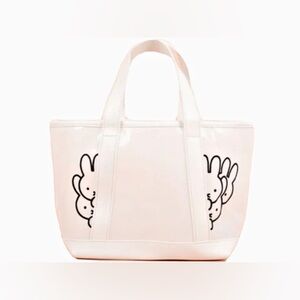 Miffy Rabbit White Clear Small Tote Top Handle lunch bag